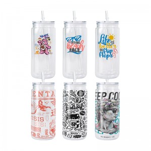 16oz雪球杯20oz New Arrival Plastic Tumbler with Straw INS Style Bowknot Mason Snowball Cup for Girls, Shatter-Resistant Design
