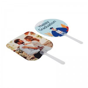 热转印扇子PET Hand Fan塑料扇定制logo广告扇子空白耗材DIY双面印刷Sublimation fan