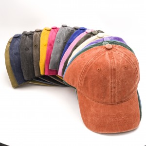 水洗棉帽子女鸭舌帽软顶ins百搭棉男士做旧水洗棒球帽  Wholesale Unisex Washed Cotton Baseball Cap Soft Top Ins Versatile Distressed Dad Hat