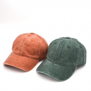 水洗棉帽子女鸭舌帽软顶ins百搭棉男士做旧水洗棒球帽  Wholesale Unisex Washed Cotton Baseball Cap Soft Top Ins Versatile Distressed Dad Hat