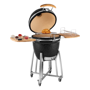 Auplex factory OEM Green Black Ceramic Big Joe Kamado Grill 21 27 29 Inch & Meat Smoker BBQ with Charcoal & Garden Outdoor