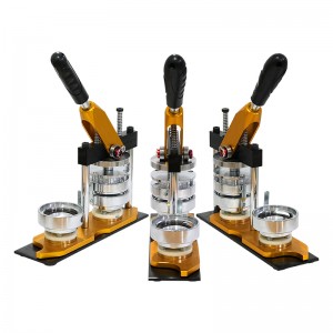 金属胸章DIY制作机 多功能徽章压卡机Metal Badge DIY Making Machine, Manual Button Press Machine