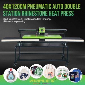 40*120cm Pneumatic Heat Press 长裤水钻烫印机 气动半自动热转印机器