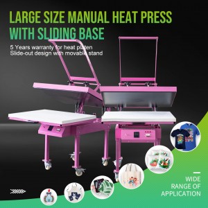 Manual Large Format Sublimation Heat Press Machine多尺寸烫画机大型定制窗帘热转印机丝巾