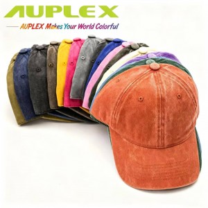 Vintage 水洗牛仔棒球帽 Custom LOGO 软顶 Dad Hat 广告礼品遮阳鸭舌帽