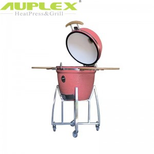 Auplex factory OEM Green Black Ceramic Big Joe Kamado Grill 21 27 29 Inch & Meat Smoker BBQ with Charcoal & Garden Outdoor