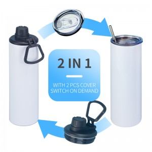 多款式水壶多盖大靓仔20oz吸管杯多盖太空壶2in1 Skinny Tumbler Wide Mouth Flask