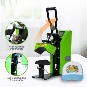Hat Press Sublimation Transfer Cap Heat Press Machine 半自动烤帽机印帽机鸭舌帽渔夫帽旅游帽印logo