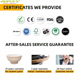 22 Inch Classic Kamado Ceramic Grill 庭院木炭烧烤炉 商用多功能烟熏焖烤披萨炉带木侧桌万向轮