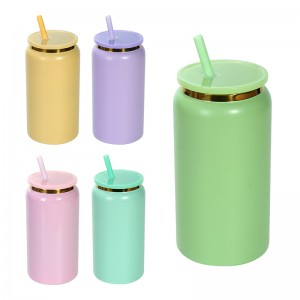 16oz Double Wall Stainless Steel Insulated Sublimation Blank 16oz电镀可乐罐