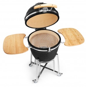 Auplex factory OEM Green Black Ceramic Big Joe Kamado Grill 21 27 29 Inch & Meat Smoker BBQ with Charcoal & Garden Outdoor