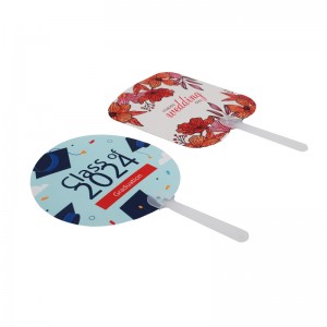 热转印扇子PET Hand Fan塑料扇定制logo广告扇子空白耗材DIY双面印刷Sublimation fan