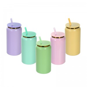 16oz Double Wall Stainless Steel Insulated Sublimation Blank 16oz电镀可乐罐