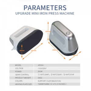 Easy Press Iron Type Heat Sealed Portable Mini Heat Transfer Machine T Shirt Logo Sublimation Heat Press Machines