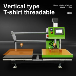 阿普莱斯烫画机Wholesale Factory Auto Open Heat Press Machine for DTF Film Cycling Pressing Function电动热转印机双工位