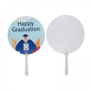 热转印扇子PET Hand Fan塑料扇定制logo广告扇子空白耗材DIY双面印刷Sublimation fan