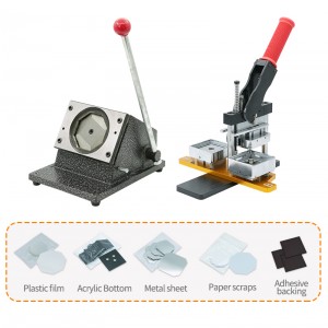 63.5*63.5mm方形胸章机2.5 Inch Photo Square Button Badge Fridge Magnet Making Machine Fridge Magnet Square Button Badge Making Machines