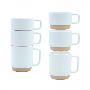Family stacking cup 家庭陶瓷杯三口之家家用杯子 新款马克杯