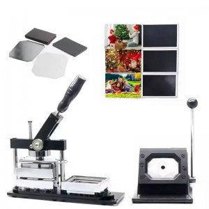 90*65mm square Button Badge Fridge Magnet Making Machine 80*53mm长方形胸章机