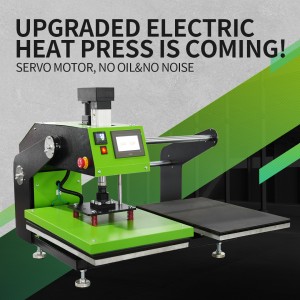 Hot Sell Electric Automatic No Need air Compressor Double Stations Sublimation T-shirt Heat Press Machine with Laser Locator
