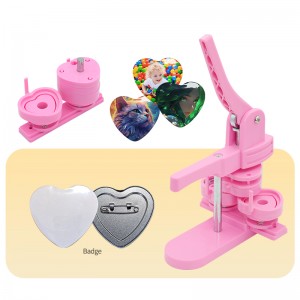 多合一冰箱贴制作机可换模具按压省力胸章diy儿童塑料徽章机器工厂 Factory Supply All-in-One Refrigerator Magnet Button Maker Machine