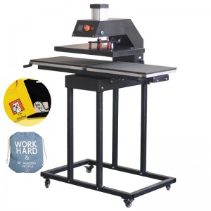 Pneumatic Automatic Big Size 40x50cm T-shirt Heat Press Machines Pull-out Bottom Design Sublimation Transfer Printing Machine
