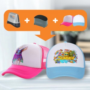 Mini Portable Sublimation Heat Press Machine for T-shirts/Hat/Socks//Phone Case/Label/hat Printing