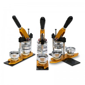 金属胸章DIY制作机 多功能徽章压卡机Metal Badge DIY Making Machine, Manual Button Press Machine