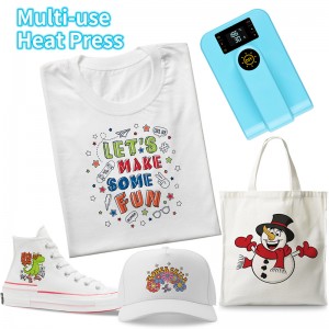 熨斗烫画机 8″*9.5″ Mini Easy Press Express Small HTV Vinyl Sublimation Transfer Portable Heat Press Machine