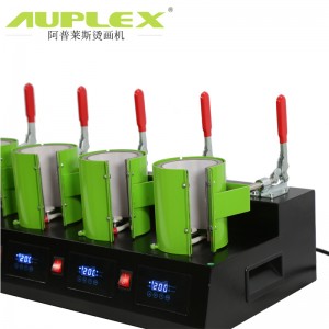 五工位烤杯机 Cheap 5 Mug Press Machines for Sublimation Mug Heat Transfer Printing T Shirt