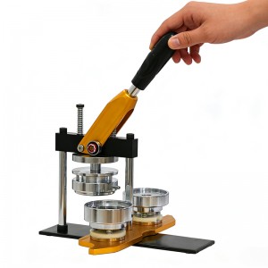 金属胸章DIY制作机 多功能徽章压卡机Metal Badge DIY Making Machine, Manual Button Press Machine