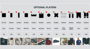 No.12 40x50cm Newest Fast Change Heat Press Plate Combo Platen Multi Functional for Zipper Jackets Clothing Labels Polo Shirts 多底板烫画机