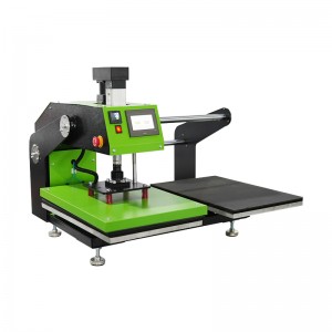 Hot Sell Electric Automatic No Need air Compressor Double Stations Sublimation T-shirt Heat Press Machine with Laser Locator