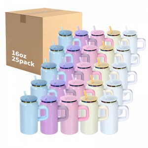 diy水壶电镀杯印图16oz Sublimation Stainless Steel Tumblers