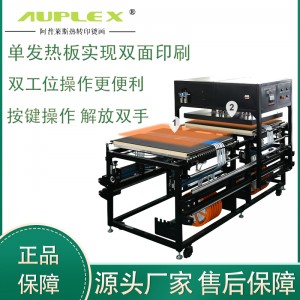 80*100cm Pneumatic Dual Station 织带烫画机 25 卷双面热升华转印设备