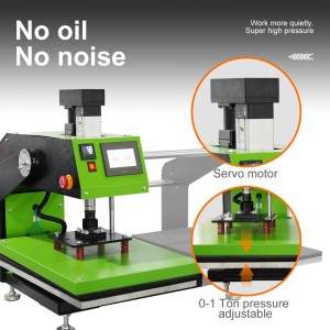 阿普莱斯烫画机Wholesale Factory Auto Open Heat Press Machine for DTF Film Cycling Pressing Function电动热转印机双工位