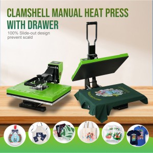 High Pressure Heat Press Machine Size 38x38cm/ 40x50cm/40x60cm多尺寸烫画机抽拉烫印机可套衣