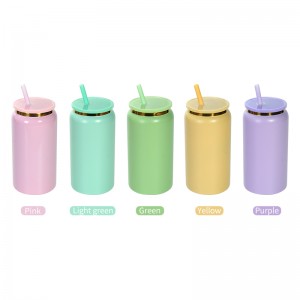 16oz Double Wall Stainless Steel Insulated Sublimation Blank 16oz电镀可乐罐