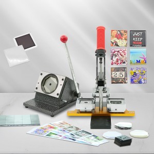 63.5*63.5mm方形胸章机2.5 Inch Photo Square Button Badge Fridge Magnet Making Machine Fridge Magnet Square Button Badge Making Machines