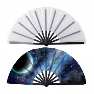 热转印扇子PET Hand Fan塑料扇定制logo广告扇子空白耗材DIY双面印刷Sublimation fan