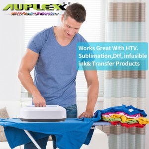 10″×12″ Portable Mini Heat Press Machine | Handheld Heat Transfer Printer for Home DIY