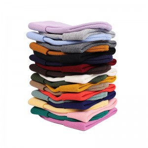 秋冬保暖帽子光面针织帽男女防风腈纶冷帽加厚护耳毛线帽Autumn Winter Warm Hat with Windproof Thickened Ear Protection Skull Cap