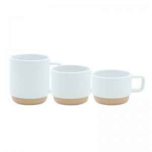 Family stacking cup 家庭陶瓷杯三口之家家用杯子 新款马克杯
