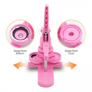 多合一冰箱贴制作机可换模具按压省力胸章diy儿童塑料徽章机器工厂 Factory Supply All-in-One Refrigerator Magnet Button Maker Machine