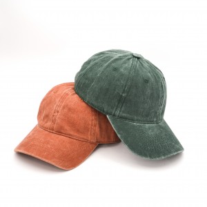 水洗棉帽子女鸭舌帽软顶ins百搭棉男士做旧水洗棒球帽  Wholesale Unisex Washed Cotton Baseball Cap Soft Top Ins Versatile Distressed Dad Hat