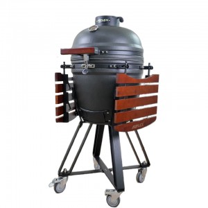 18寸烧烤炉 Ceramic Kamado Grill 陶瓷烧烤炉 光面款 户外BBQ炭烤炉