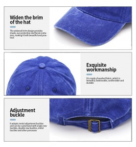 水洗棉帽子女鸭舌帽软顶ins百搭棉男士做旧水洗棒球帽  Wholesale Unisex Washed Cotton Baseball Cap Soft Top Ins Versatile Distressed Dad Hat