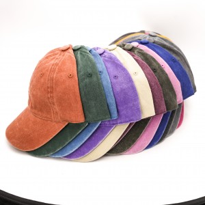 水洗棉帽子女鸭舌帽软顶ins百搭棉男士做旧水洗棒球帽  Wholesale Unisex Washed Cotton Baseball Cap Soft Top Ins Versatile Distressed Dad Hat