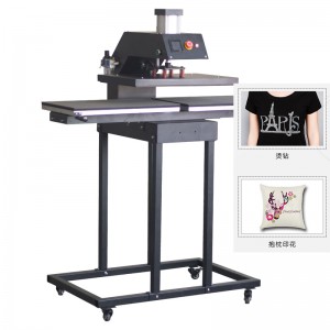 Pneumatic Automatic Big Size 40x50cm T-shirt Heat Press Machines Pull-out Bottom Design Sublimation Transfer Printing Machine