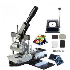 90*65mm square Button Badge Fridge Magnet Making Machine 80*53mm长方形胸章机